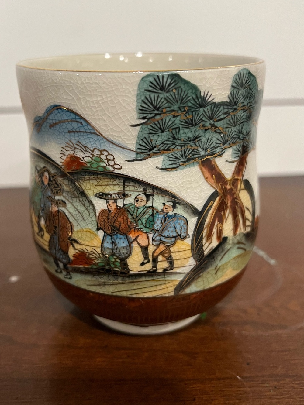 Kutani Ware Matcha Chawan Tea Cup Yunomi‎ Style